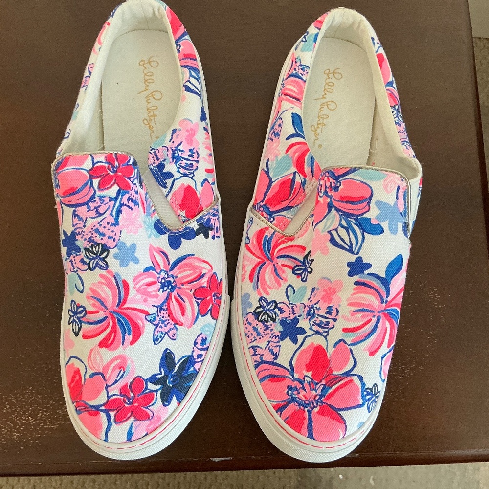 Floral Slip-On Sneakers